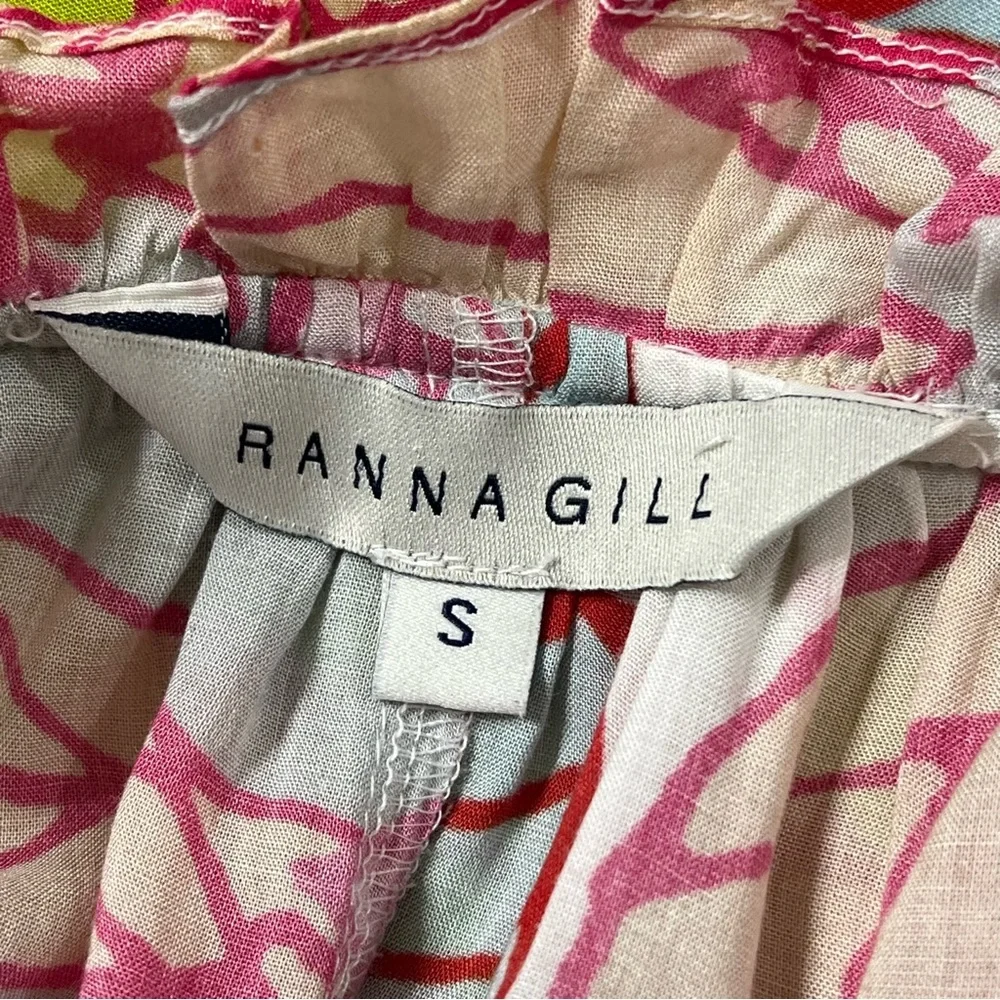 Ranna Gill Floral Sleeveless VNeck Top Size Small - Picture 6 of 7